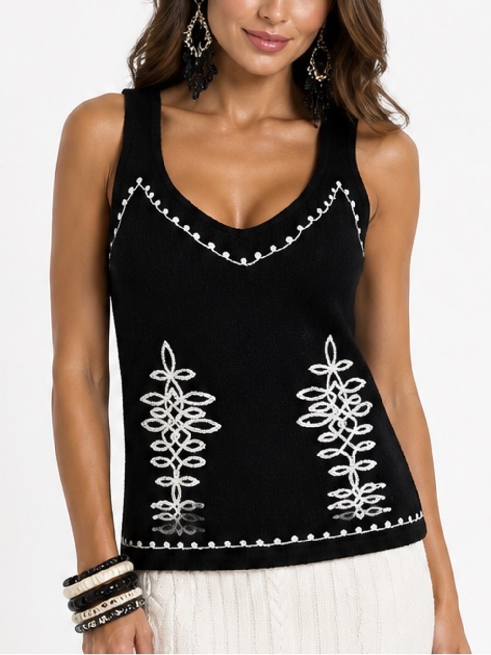 ANDREA JOVINE Cashmere Blend Sweater Tank Cami XS